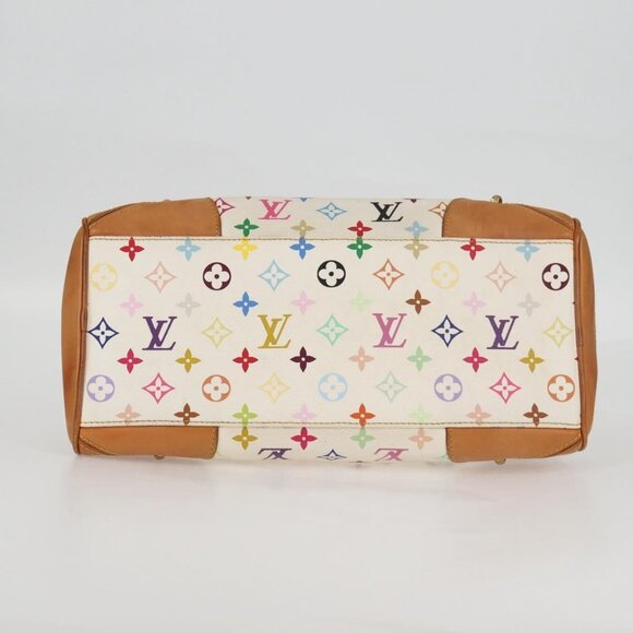 LOUIS VUITTON Monogram Multicolor Claudia Hand Bag White M40193 LV Auth 125340V - Picture 6 of 16